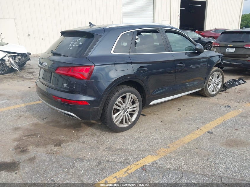 2018 Audi Q5 VIN WA1BNAFY6J2058529 IAAI salvage auction — RIGHT FRONT, Salvage (Georgia), sold $6,300 on 2026-07-29 (photo 4)