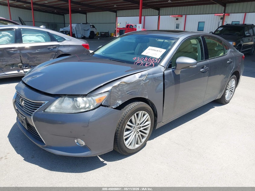 2013 Lexus ES VIN JTHBK1GGXD2032605 IAAI salvage auction — LEFT FRONT, Original (Texas), sold $4,100 on 2026-07-15 (photo 2)