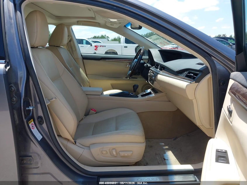 2013 Lexus ES VIN JTHBK1GGXD2032605 IAAI salvage auction — LEFT FRONT, Original (Texas), sold $4,100 on 2026-07-15 (photo 5)