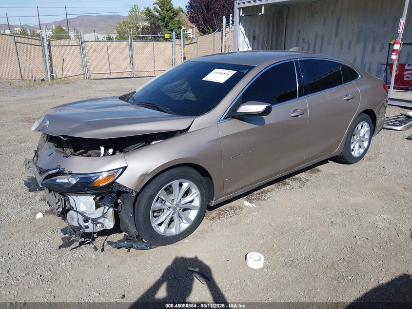 2022 Chevrolet Malibu VIN 1G1ZD5ST2NF144534 IAAI salvage auction — FRONT END, Salvage (California), sold $500 on 2026-07-18 (photo 2)