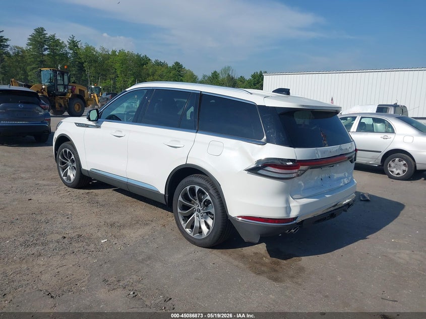 2025 Lincoln Aviator VIN 5LM5J6XC1SGL33526 IAAI salvage auction — REAR END, Salvage (Massachusetts), sold $22,900 on 2026-07-11 (photo 3)