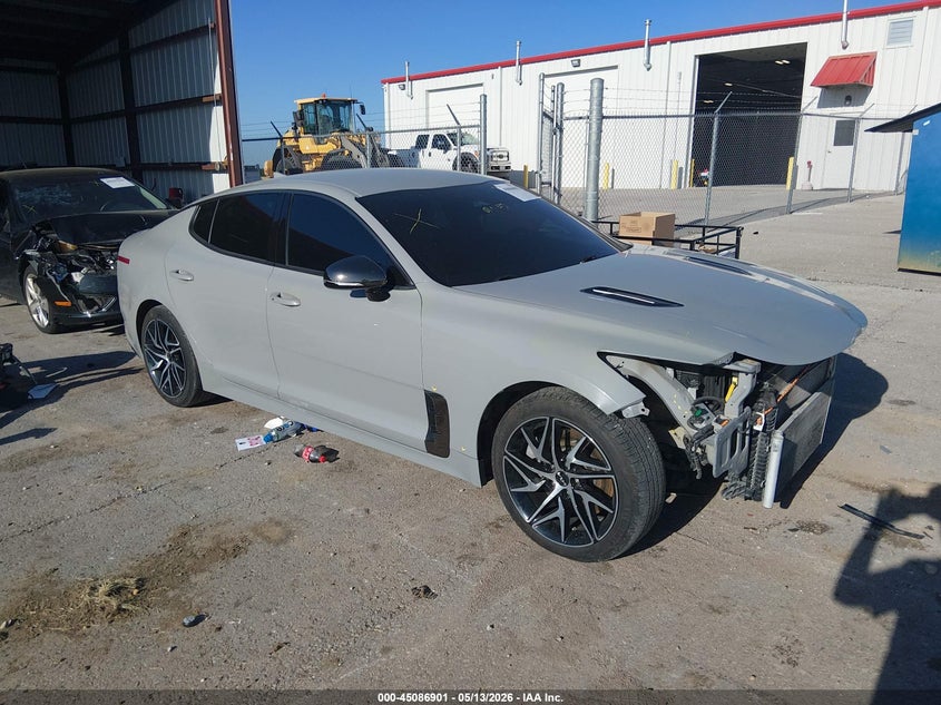 2022 Kia Stinger VIN KNAE35LD7N6113812 IAAI salvage auction — FRONT END, Salvage (Missouri), sold $4,600 on 2026-07-15 (photo 1)
