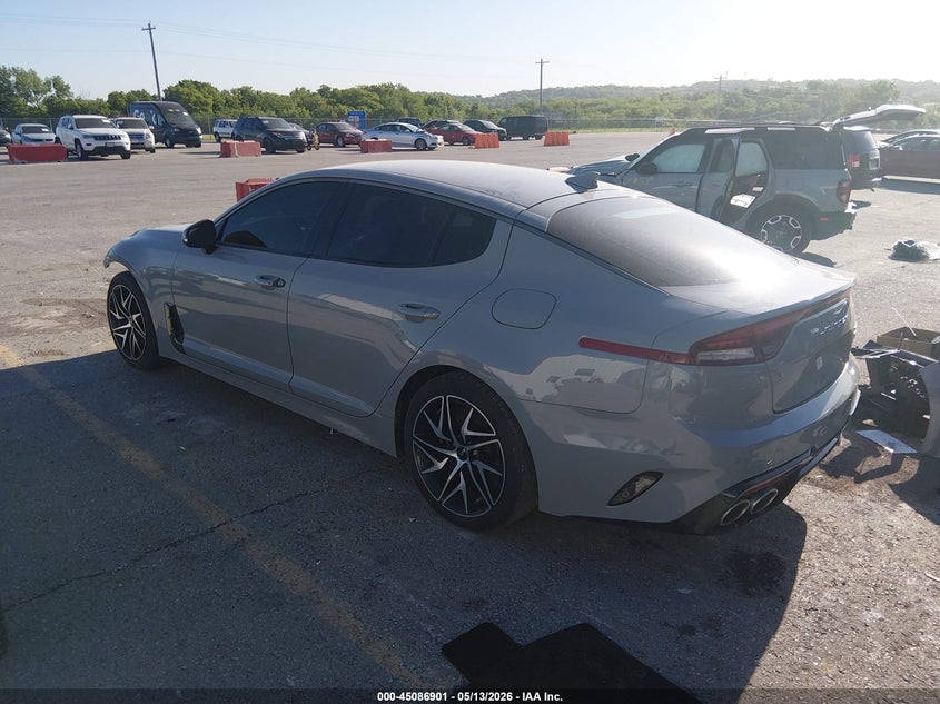 2022 Kia Stinger VIN KNAE35LD7N6113812 IAAI salvage auction — FRONT END, Salvage (Missouri), sold $4,600 on 2026-07-15 (photo 3)