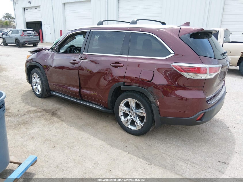 2016 Toyota Highlander VIN 5TDDKRFH3GS352428 IAAI salvage auction — FRONT END, Salvage (Illinois), sold $6,600 on 2026-07-14 (photo 3)