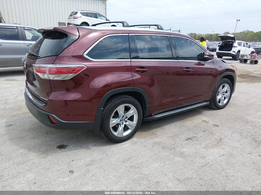 2016 Toyota Highlander VIN 5TDDKRFH3GS352428 IAAI salvage auction — FRONT END, Salvage (Illinois), sold $6,600 on 2026-07-14 (photo 4)