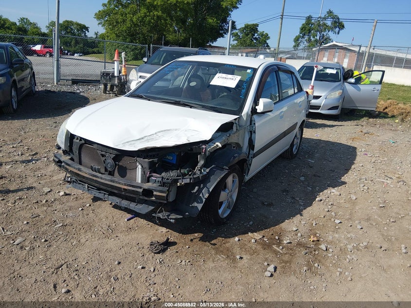 2009 Kia Rio VIN KNADE243496567192 IAAI salvage auction — FRONT END, Clear (Tennessee), sold $350 on 2026-07-11 (photo 2)