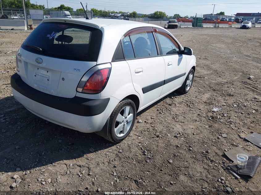 2009 Kia Rio VIN KNADE243496567192 IAAI salvage auction — FRONT END, Clear (Tennessee), sold $350 on 2026-07-11 (photo 4)