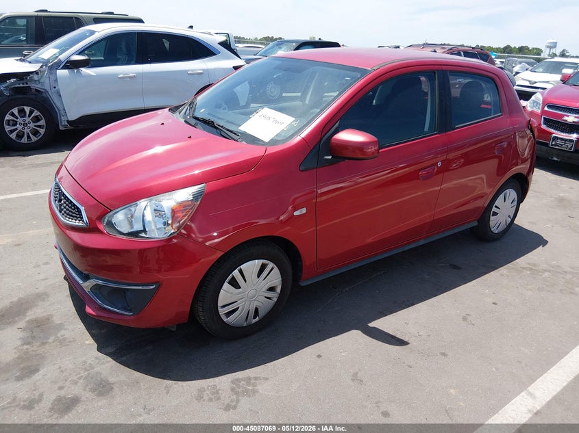 2018 Mitsubishi Mirage VIN ML32A3HJ6JH013393 IAAI salvage auction — REAR END, Salvage (North Carolina), sold $1,800 on 2026-07-15 (photo 2)