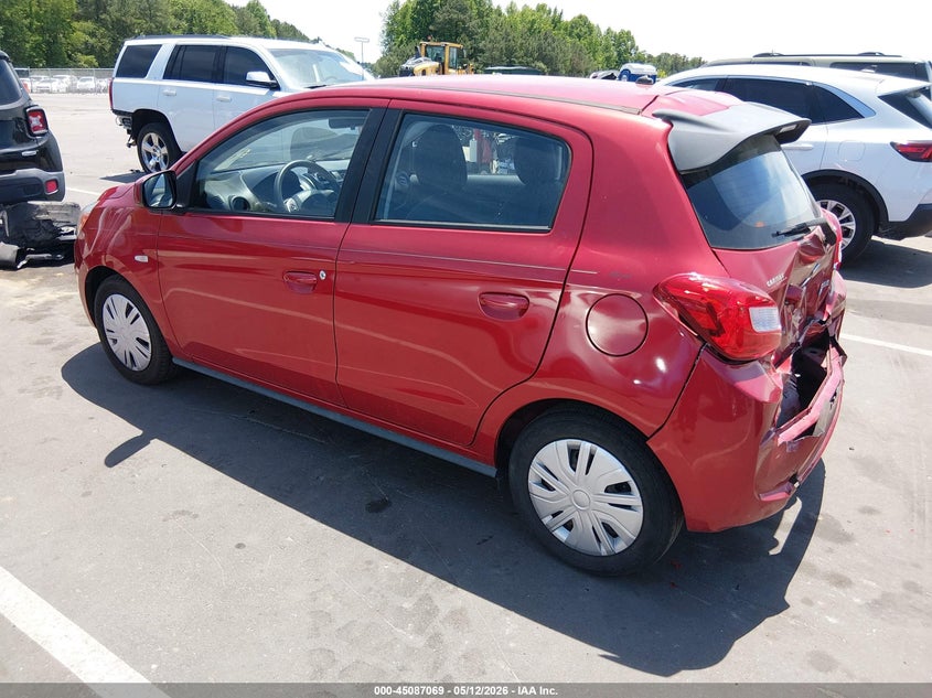 2018 Mitsubishi Mirage VIN ML32A3HJ6JH013393 IAAI salvage auction — REAR END, Salvage (North Carolina), sold $1,800 on 2026-07-15 (photo 3)