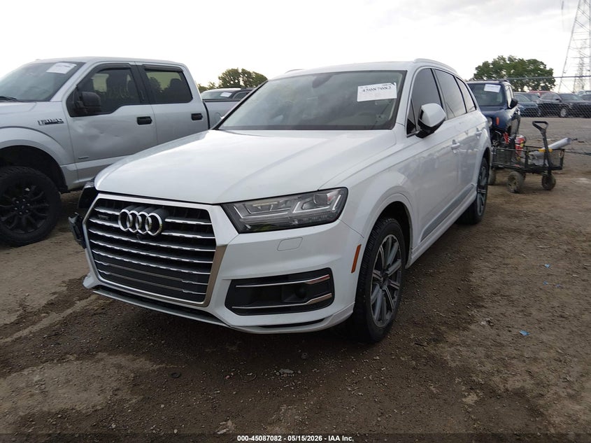 2018 Audi Q7 VIN WA1LHAF73JD035331 IAAI salvage auction — RIGHT FRONT, Clear (Indiana), sold $5,200 on 2026-07-18 (photo 2)
