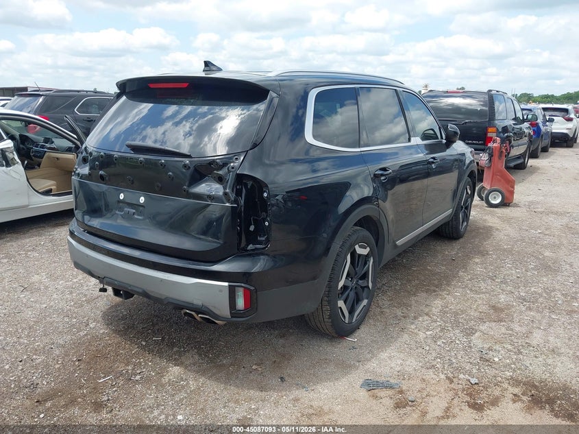 2025 Kia Telluride VIN 5XYP34GC6SG638862 IAAI salvage auction — REAR END, Salvage (Texas), sold $18,400 on 2026-07-14 (photo 4)