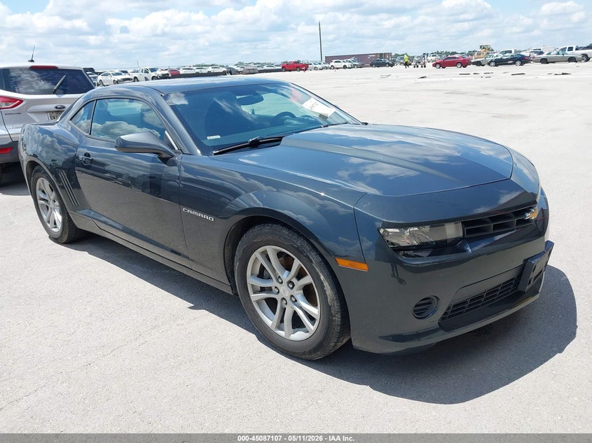 2015 Chevrolet Camaro VIN 2G1FB1E32F9268908 IAAI salvage auction — LEFT SIDE, Original (Texas), sold $2,175 on 2026-07-09 (photo 1)