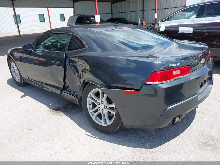 2015 Chevrolet Camaro VIN 2G1FB1E32F9268908 IAAI salvage auction — LEFT SIDE, Original (Texas), sold $2,175 on 2026-07-09 (photo 3)