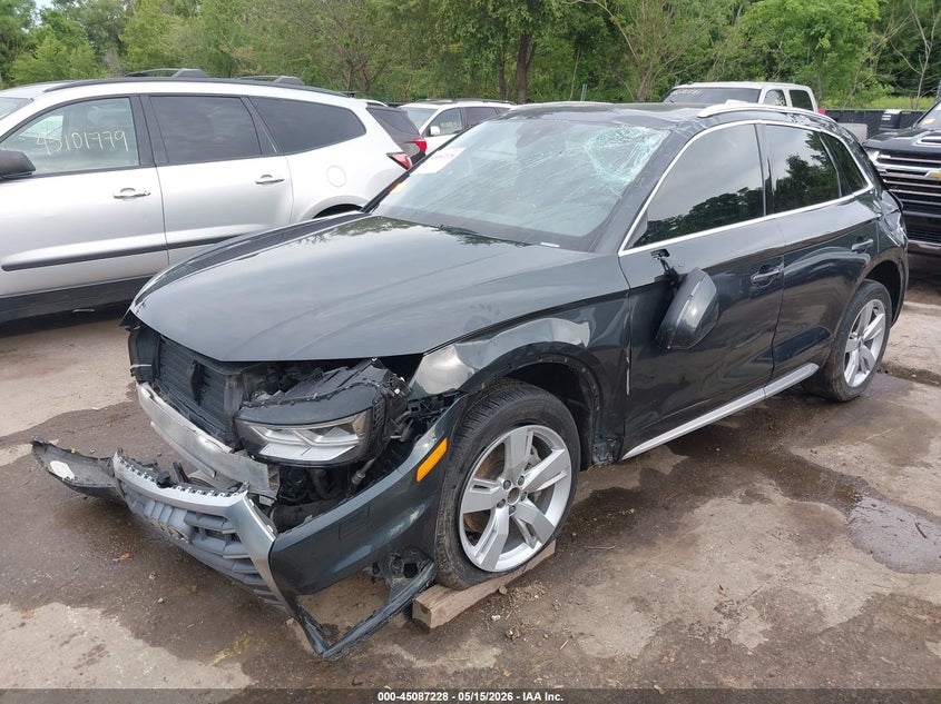 2018 Audi Q5 VIN WA1BNAFY1J2082317 IAAI salvage auction — ROLLOVER, Salvage Title, sold $2,450 on 2026-07-22 (photo 2)