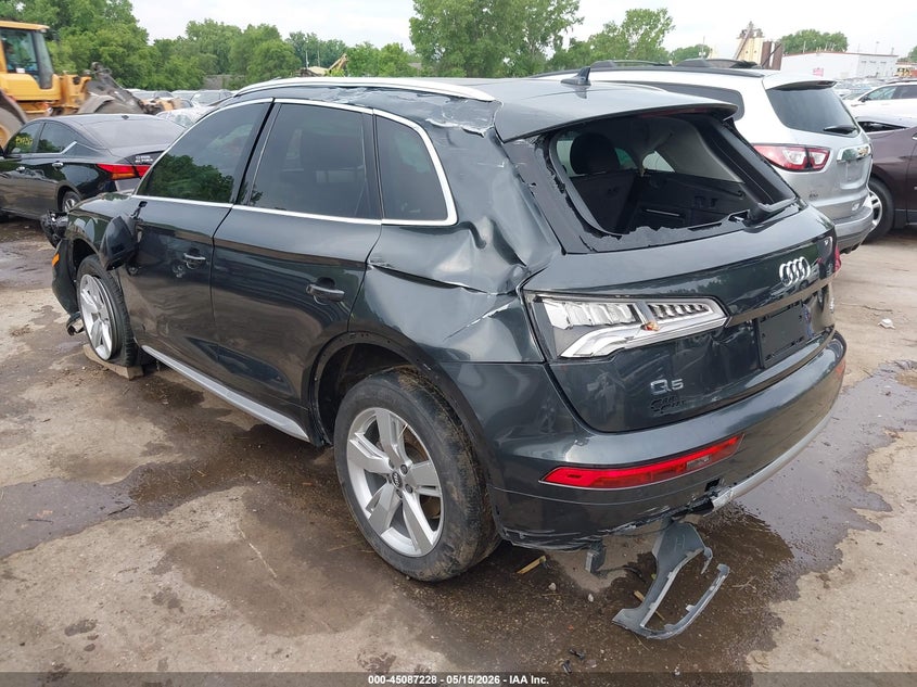 2018 Audi Q5 VIN WA1BNAFY1J2082317 IAAI salvage auction — ROLLOVER, Salvage Title, sold $2,450 on 2026-07-22 (photo 3)