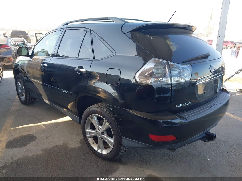 2008 Lexus Rx 400h VIN JTJHW31U882858768 IAAI salvage auction — LEFT REAR, Salvage (California), sold $2,650 on 2026-07-08 (photo 3)