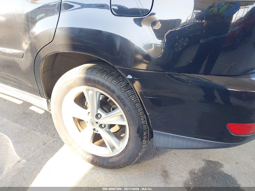 2008 Lexus Rx 400h VIN JTJHW31U882858768 IAAI salvage auction — LEFT REAR, Salvage (California), sold $2,650 on 2026-07-08 (photo 6)