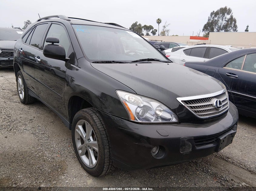 2008 Lexus Rx 400h VIN JTJHW31U882858768 IAAI salvage auction — LEFT REAR, Salvage (California), sold $2,650 on 2026-07-08 (photo 1)