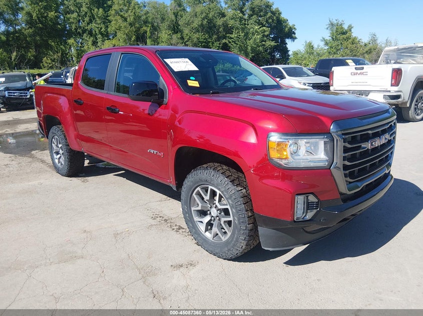 2021 Gmc Canyon VIN 1GTG6FEN7M1219932 IAAI salvage auction — HAIL, Salvage (Kansas), sold $13,900 on 2026-07-15 (photo 1)