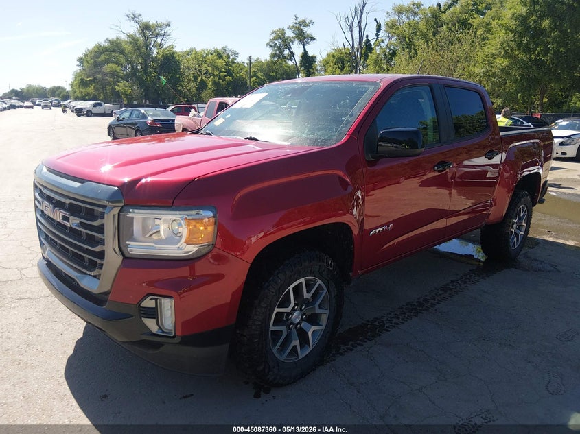 2021 Gmc Canyon VIN 1GTG6FEN7M1219932 IAAI salvage auction — HAIL, Salvage (Kansas), sold $13,900 on 2026-07-15 (photo 2)