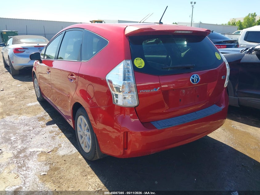 2013 Toyota Prius v VIN JTDZN3EUXD3228923 IAAI salvage auction — FRONT END, Clear (Oklahoma), sold $3,100 on 2026-07-08 (photo 3)