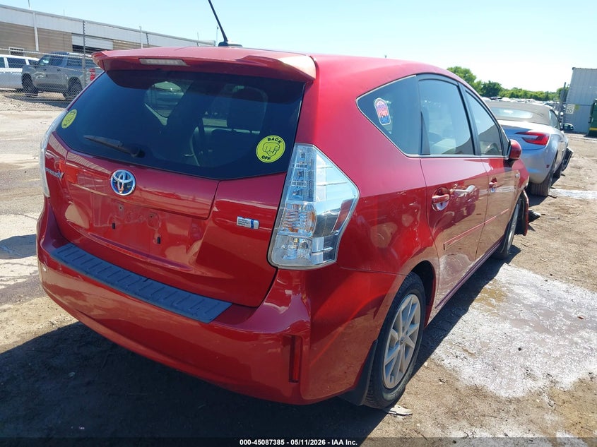 2013 Toyota Prius v VIN JTDZN3EUXD3228923 IAAI salvage auction — FRONT END, Clear (Oklahoma), sold $3,100 on 2026-07-08 (photo 4)