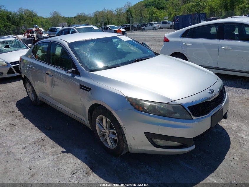 2013 Kia Optima VIN 5XXGM4A73DG122149 IAAI salvage auction — FRONT & REAR, Clear (Virginia), sold $550 on 2026-07-07 (photo 1)