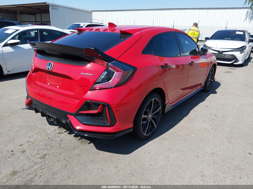 2020 Honda Civic VIN SHHFK7H42LU415460 IAAI salvage auction — FRONT END, Salvage (California), sold $5,725 on 2026-07-20 (photo 4)