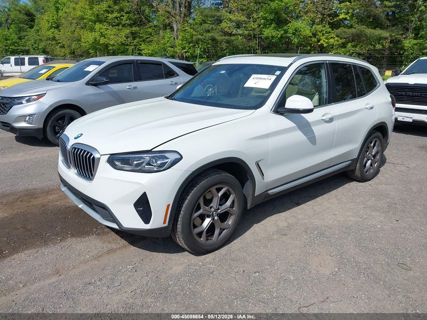 2022 BMW X3 VIN WBX57DP09NN147865 IAAI salvage auction — HAIL, Salvage (Ohio), sold $15,400 on 2026-07-27 (photo 2)