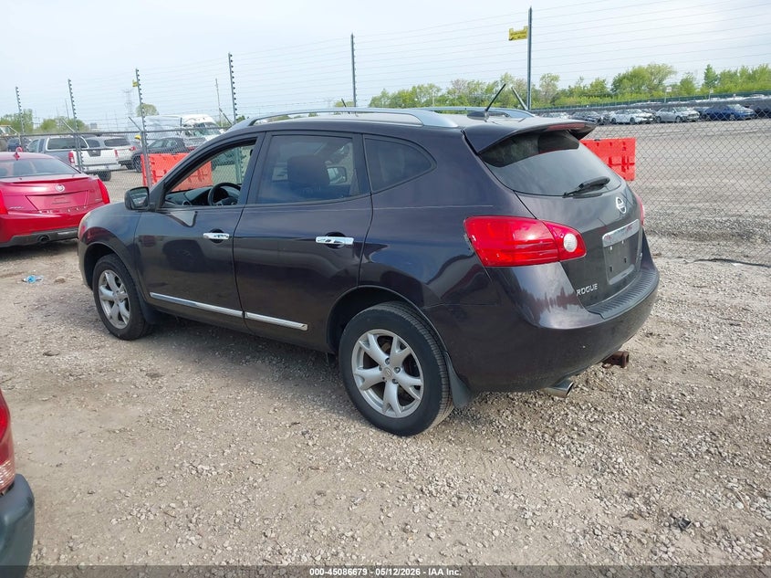 2011 Nissan Rogue VIN JN8AS5MT4BW190762 IAAI salvage auction — RIGHT SIDE, Salvage (Illinois), sold $425 on 2026-07-08 (photo 3)