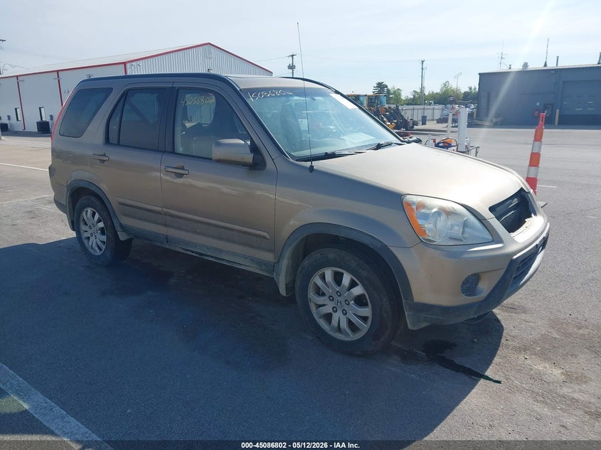 2006 Honda Cr-v VIN JHLRD78906C050138 IAAI salvage auction — FRONT END, Clear (Indiana), sold $325 on 2026-07-24 (photo 1)