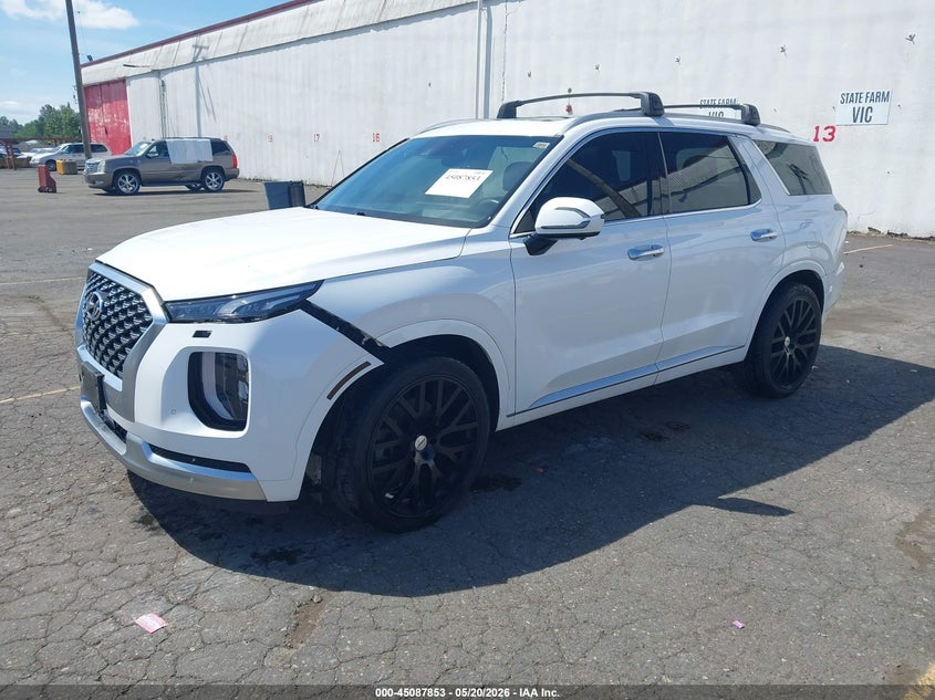 2021 Hyundai Palisade VIN KM8R7DHE3MU230250 IAAI salvage auction — FRONT END, Salvage Title, sold $9,000 on 2026-08-20 (photo 2)