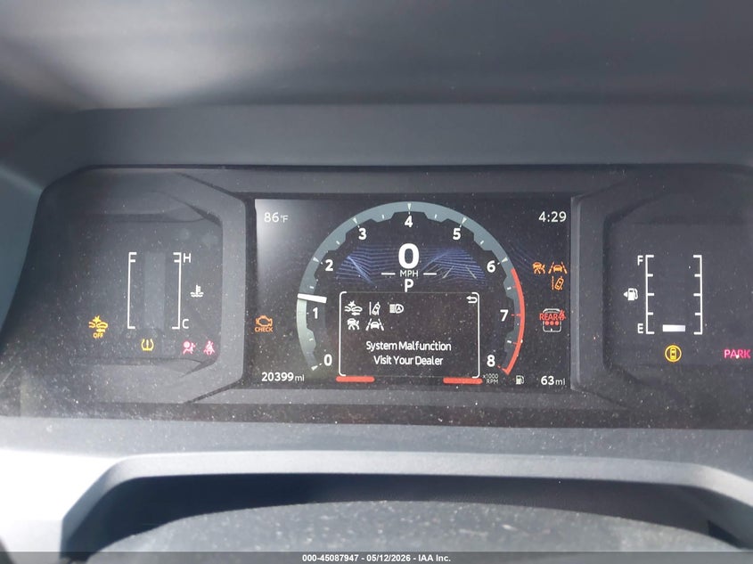 2025 Toyota 4runner VIN JTEVA5AR5S5000672 IAAI salvage auction — FRONT END, Original (Texas), sold $18,200 on 2026-07-29 (photo 7)