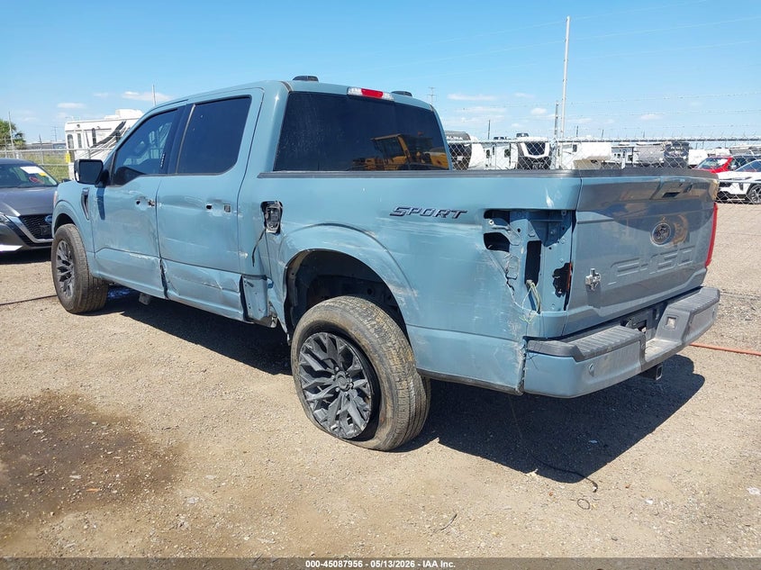 2023 Ford F-150 VIN 1FTEW1C53PKD15147 IAAI salvage auction — SIDE, Original (Texas), sold $9,100 on 2026-08-01 (photo 3)