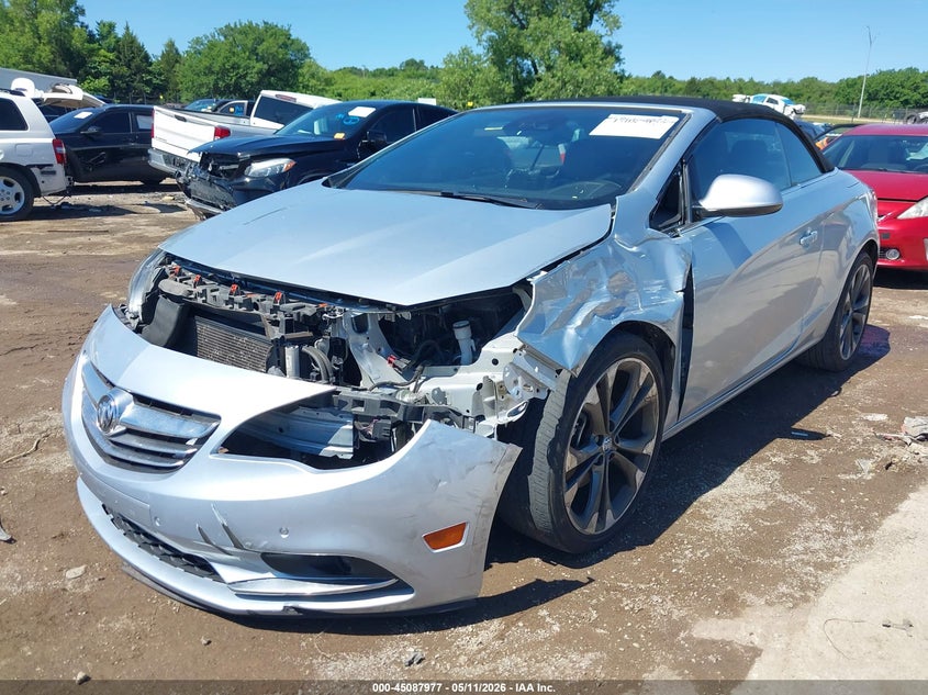 2017 Buick Cascada VIN W04WH3N59HG016882 IAAI salvage auction — FRONT END, Clear (Oklahoma), sold $3,200 on 2026-07-29 (photo 2)