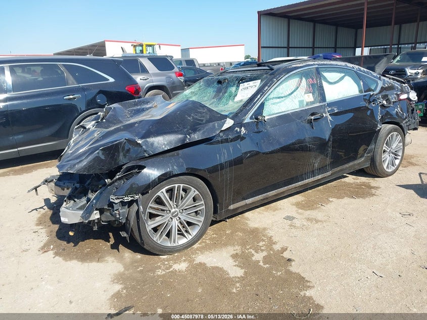 2018 Genesis G80 VIN KMHGN4JEXJU235285 IAAI salvage auction — ROLLOVER, Salvage (Texas), sold $450 on 2026-07-07 (photo 2)