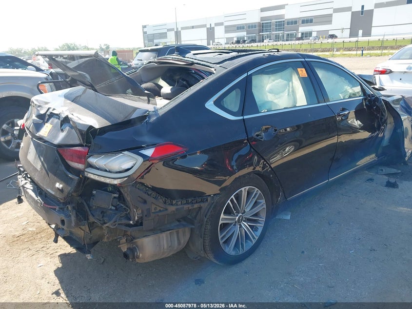 2018 Genesis G80 VIN KMHGN4JEXJU235285 IAAI salvage auction — ROLLOVER, Salvage (Texas), sold $450 on 2026-07-07 (photo 4)