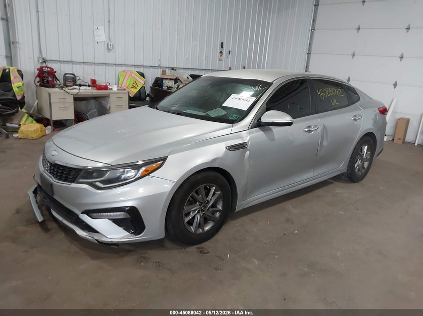 2019 Kia Optima VIN 5XXGT4L32KG307948 IAAI salvage auction — FRONT END, Prior Salvage (Minnesota), sold $800 on 2026-07-15 (photo 2)