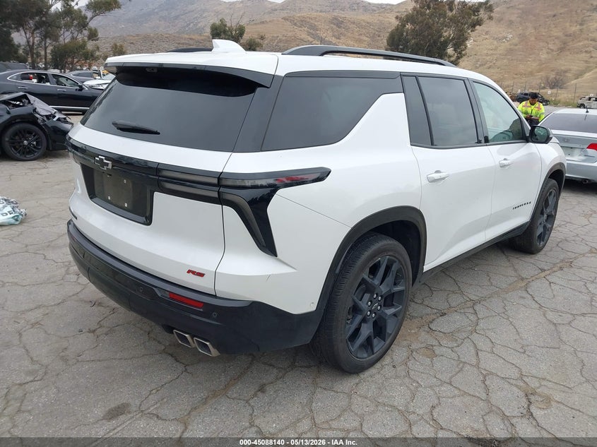 2025 Chevrolet Traverse VIN 1GNERLRS8SJ119002 IAAI salvage auction — FRONT END, Salvage (California), sold $18,100 on 2026-07-28 (photo 4)