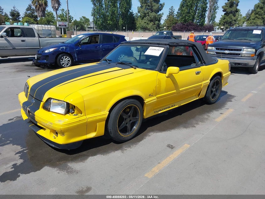1989 Ford Mustang VIN 1FABP45E8KF179667 IAAI salvage auction — FRONT END, Salvage (California), sold $3,900 on 2026-07-06 (photo 2)