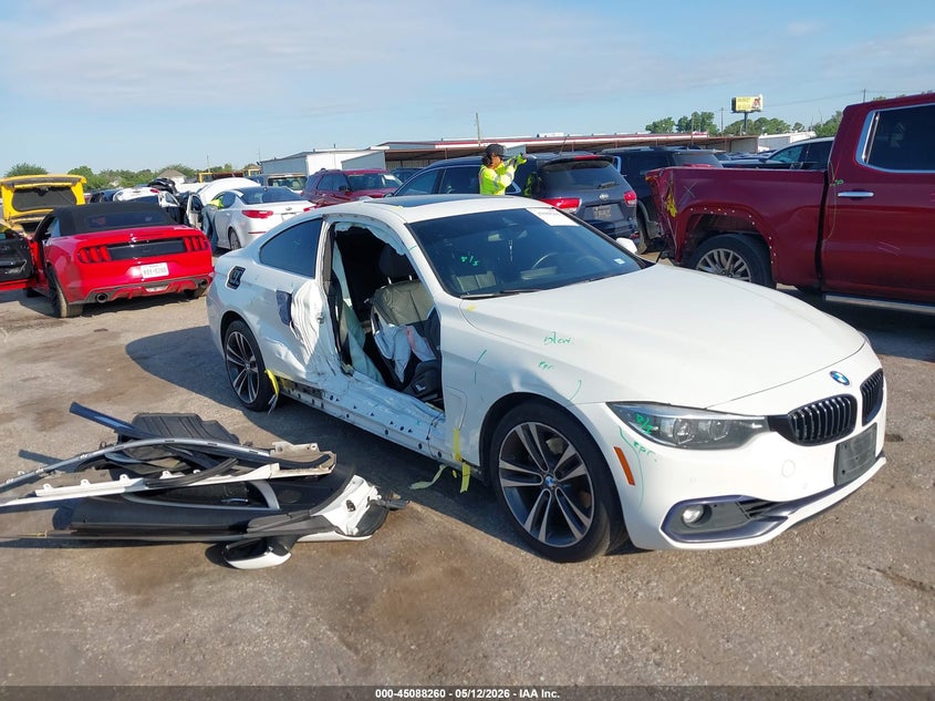 2020 BMW 4er VIN WBA4W5C03LAE51432 IAAI salvage auction — RIGHT SIDE, Original (Texas), sold $4,300 on 2026-07-15 (photo 1)