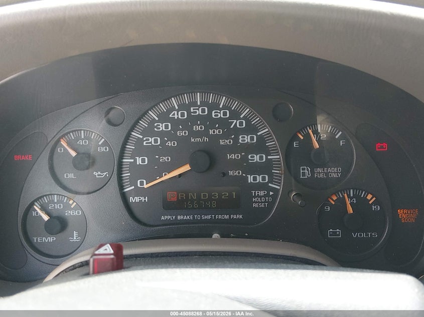 2003 Chevrolet Astro VIN 1GNDM19X33B141530 IAAI salvage auction — FRONT END, Salvage (Kentucky), sold $250 on 2026-07-08 (photo 7)