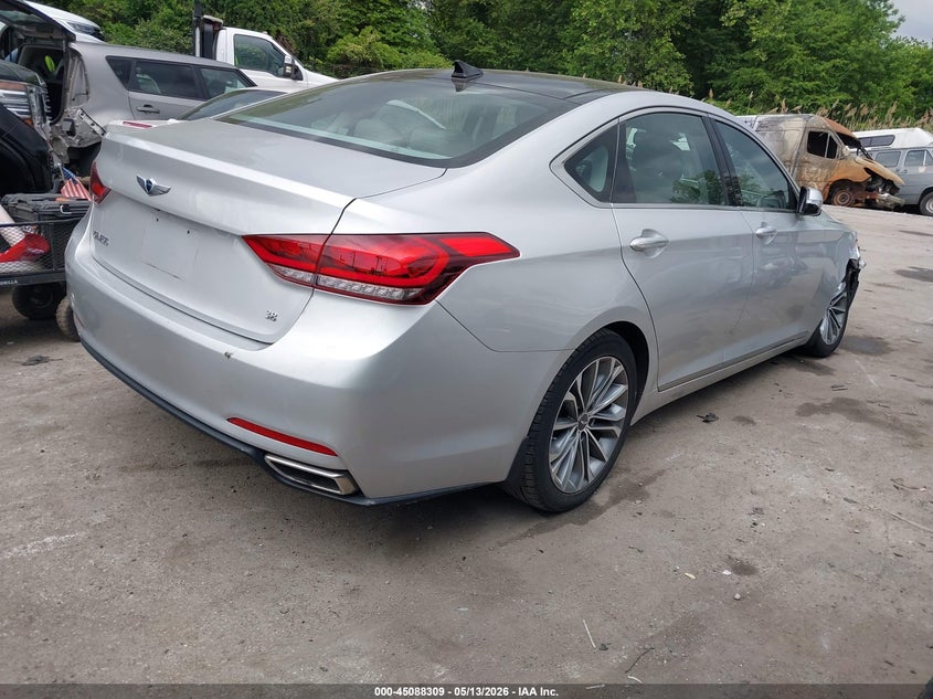 2015 Hyundai Genesis VIN KMHGN4JEXFU099215 IAAI salvage auction — RIGHT FRONT, Salvage - Greater Than 75% (Maryland), sold $1,800 on 2026-07-08 (photo 4)