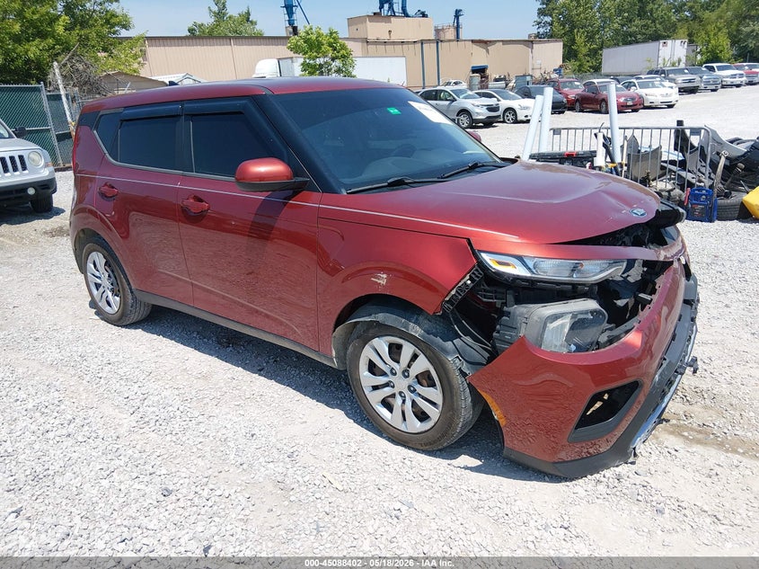 2020 Kia Soul VIN KNDJ23AU4L7087236 IAAI salvage auction — FRONT END, Salvage (Idaho), sold $625 on 2026-07-15 (photo 1)