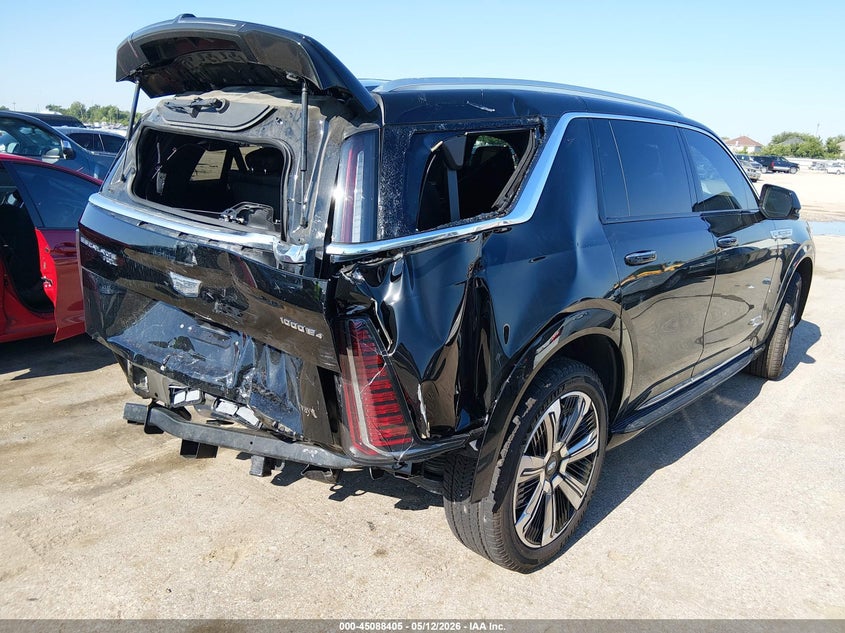 2026 Cadillac VIN 1GYLEJKL6TU103703 IAAI salvage auction — REAR END, Salvage (Texas), sold $56,250 on 2026-07-15 (photo 4)