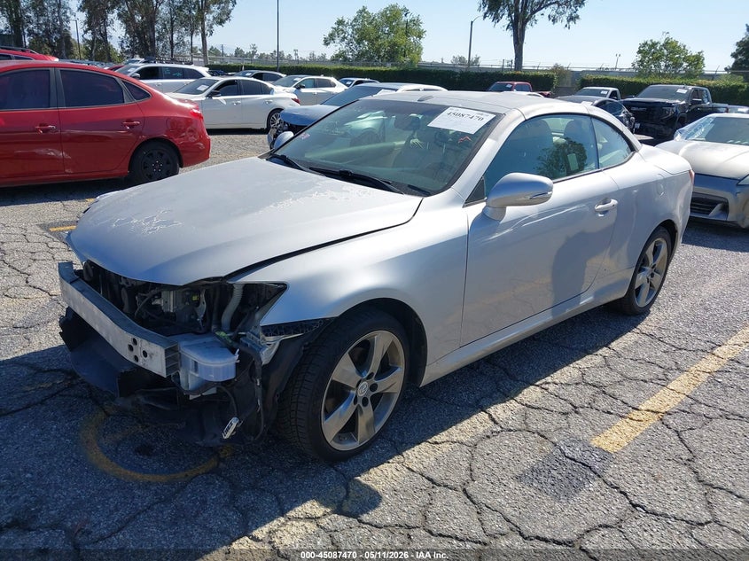 2010 Lexus Is VIN JTHFF2C26A2502498 IAAI salvage auction — FRONT END, Salvage (California), sold $525 on 2026-07-14 (photo 2)