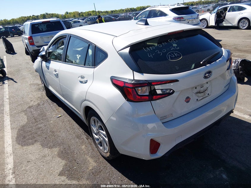 2024 Subaru Impreza VIN JF1GUABC5R8889883 IAAI salvage auction — FRONT END, Salvage Title, sold $225 on 2026-07-30 (photo 3)