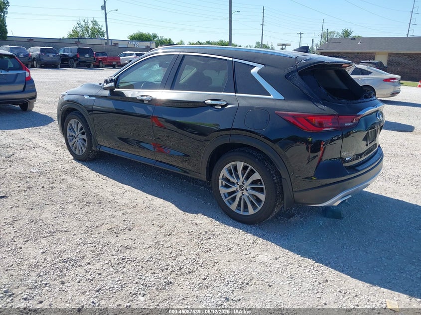 2024 Infiniti Qx50 VIN 3PCAJ5BB8RF107003 IAAI salvage auction — HAIL, Salvage Title, sold $11,300 on 2026-08-10 (photo 3)