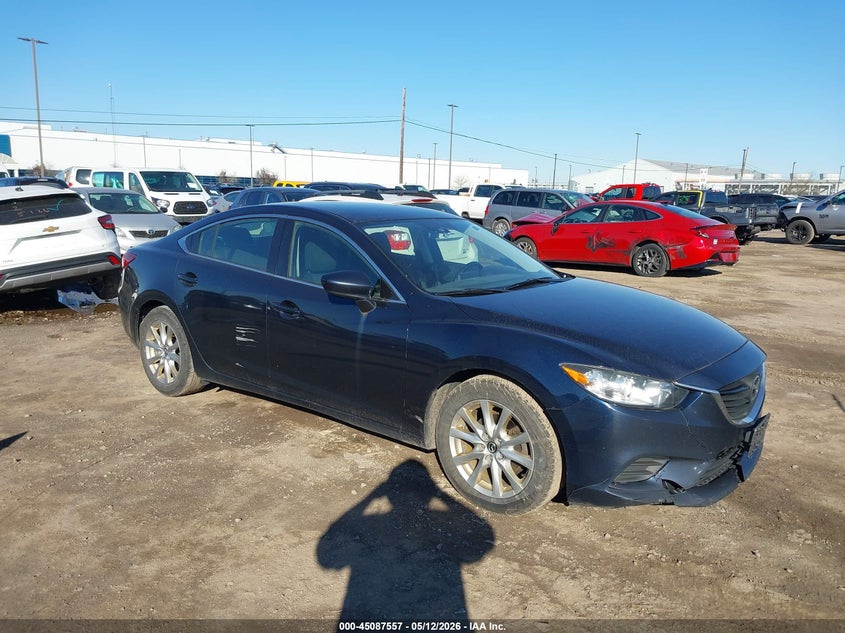 2016 Mazda 6 VIN JM1GJ1U57G1460087 IAAI salvage auction — FRONT END, Salvage (Maine), sold $25 on 2026-07-29 (photo 1)