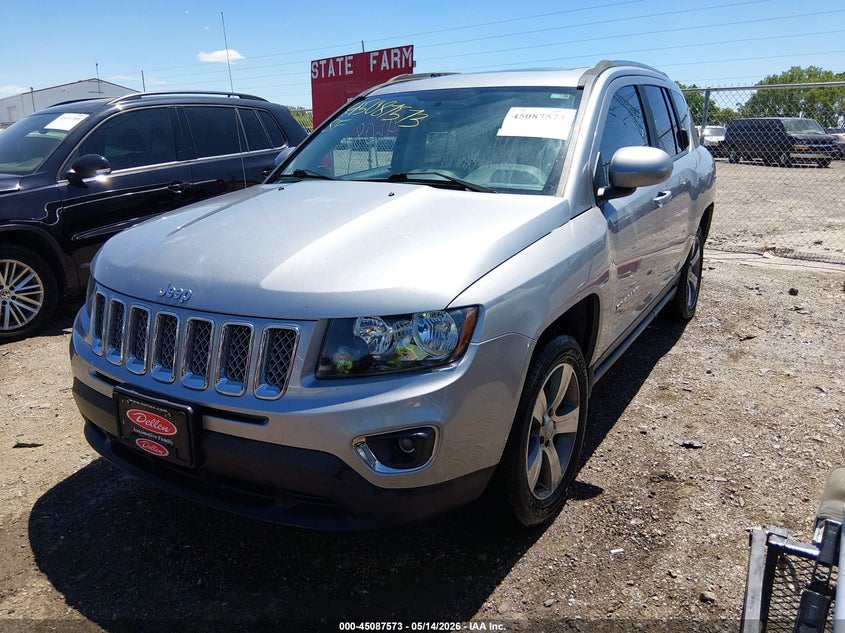 2017 Jeep Compass VIN 1C4NJCEB5HD189683 IAAI salvage auction — REAR END, Clear (Indiana), sold $1,225 on 2026-07-24 (photo 2)